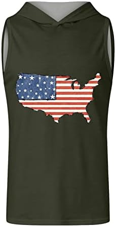 Bmisegm ljetne Trenirajuće majice za muškarce muški Dan nezavisnosti Digitalni 3d štampanje zastava s kapuljačom