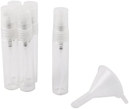 Ruilogod Glass Travel Refillable Perfume Empty Bottle Atomizer Pump Spray 5ml 5pcs Clear (id: 117 129 0fe