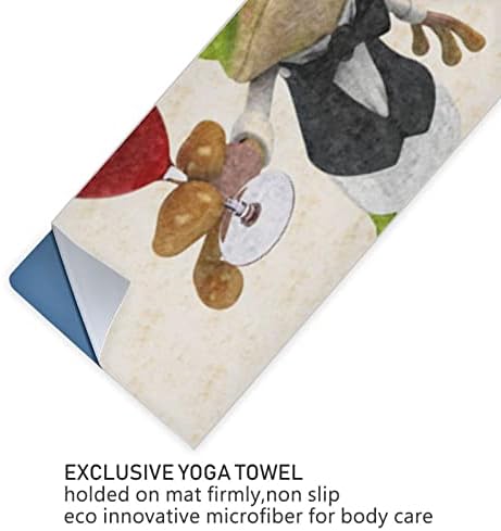 Pokrivač censtern joga portoriko-drvo-žaba-gospodin joga ručnik joga mat ručnik