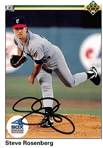 Steve Rosenberg autogramirana bejzbol kartica 1990 Gornja paluba 522 - MLB autografirane bejzbol kartice