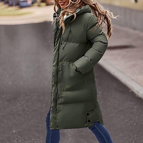 Žene vodootporne zime debele kapuljače Zimske kapute FOECE FLEECE obložene jakne duge jakne žene sa kapuljačom