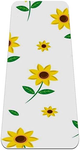 Siebzeh Flower Floral Premium Thick Yoga Mat Eco Friendly Rubber Health & amp; fitnes Non Slip Mat za sve