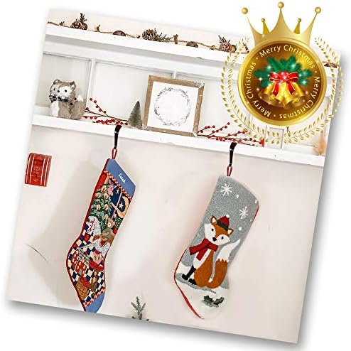 Originalidad Božićne čarape Metalni kamin čarapa HOOK GARLAND MANTLE HOOK ZA BOŽIĆNI ukras