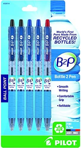 PILOT B2P-Bottle to Pen Refillable & uvlačenje hemijska olovka napravljena od recikliranih boca, Fine Point,