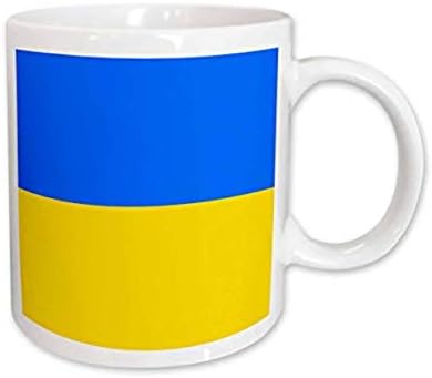 3drose mug_159820_1 zastava Ukrajine ukrajinska plava i žuta dvobojna Istočna Evropa evropska zemlja Svijet keramička šolja, 11-unca