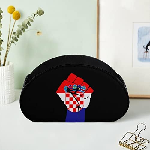 Podignuta šaka Hrvatska Zastava držač za daljinsko upravljanje multi-funkcionalni stoni organizator sa 5