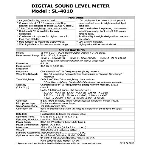 Zvučni decibeli merač / db merač / db metar / mjerač metra / mjerač zvuka / dozimetar sa kalibracijskim