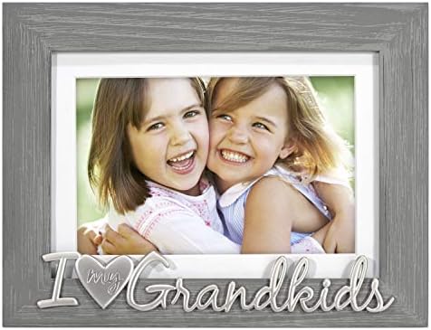 Malden Volim svoje unuke matirani okvir za slike, 8.5 x 6.5 x .75, siva