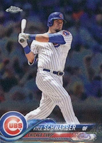2018 TOPPS Chrome # 56 Kyle Schwarber Chicago Cubs Baseball Card - Gotbasebalcards