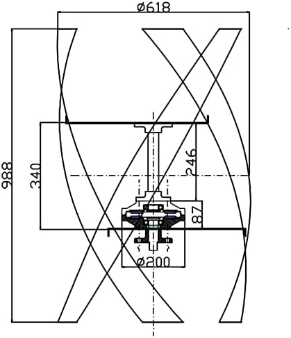 Vjetroturbina 600w 12V / 24V/48v vertikalna osa stalni Maglev Generator Vjetrenjača sa MPPT kontrolerom