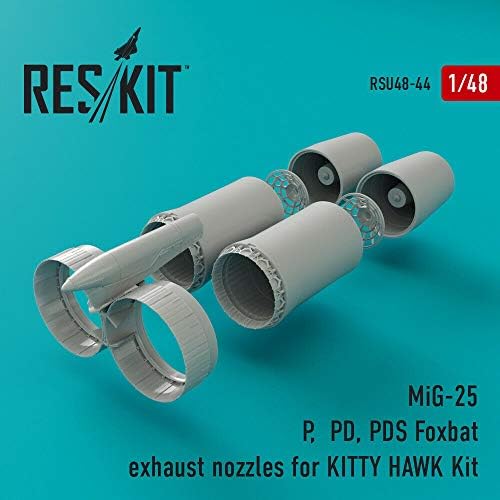 Reskit RSU48-0044- 1/48 mig-25 p, pd, pds Foxbat izduvne mlaznice za Kitty Hawk Kit Resin Detail