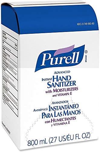 Purell Goj965606EA instant ručna saniteta za punjenje vrećice u kutiji 800 ml, bistra
