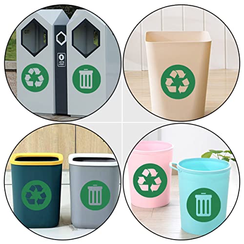 6kom samoljepljivi Recikliraj smeće Organizirajte naljepnice Stick naljepnice za recikliranje za otpad Logo