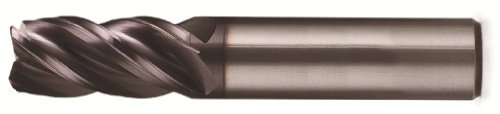 Bassett MSE-v-4R serija čvrsti karbidni krajnji mlin, Neprevučena završna obrada, 4 flauta, ugao radijusa,