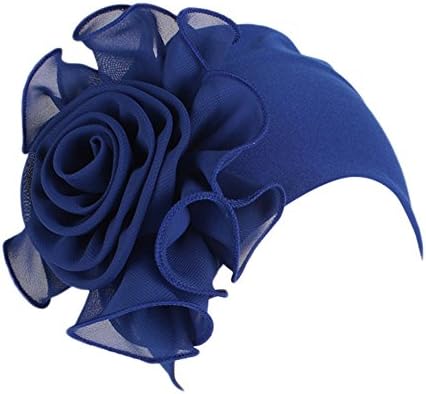 Turban za žene Retro ruffle cvijet chemo beanie kape modne glave zamotavanje lobanja za žene Slouchy Heatrewearwege