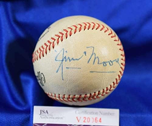 Jim Moore D.73 JSA COA Autograph Velika liga OML potpisan bejzbol - autogramirani bejzbol