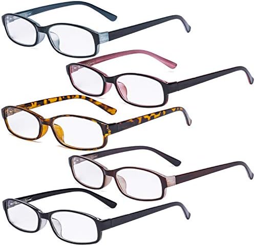 Everypper 5 pakovanje malih naočala za čitanje za žene čitanje modnih čitalaca naočale