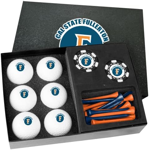 Venture Golf Cal State Fullerton Titans Poklon Set sa crnim poker čipovima RD-1