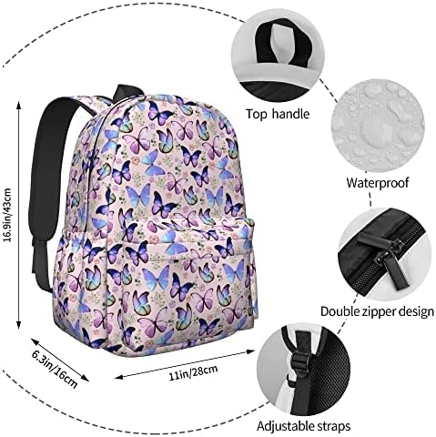 NMBVCXZ ručni ruksak za žene 17 inča Putovanja Ležerne prilike za laptop lagan vodootporan izdržljiv planinarski