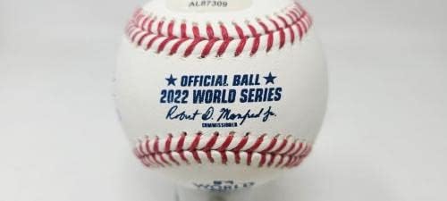 Jim Madrac Mack Mingale potpisao je 2022. Astros World Series Baseball PSA / DNK - autogramirani bejzbol