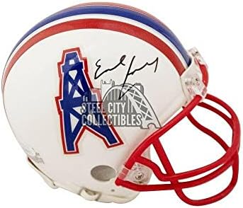 Earl Campbell sa autogramom Houston Oilers Mini fudbalski šlem-JSA COA-NFL šlemovi sa autogramom