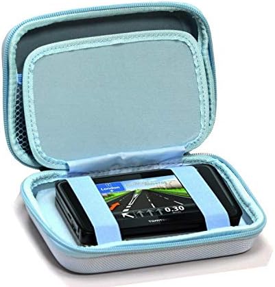 Navitech svijetlo plava tvrda GPS torbica kompatibilna sa OHREX Car Sat Nav 5