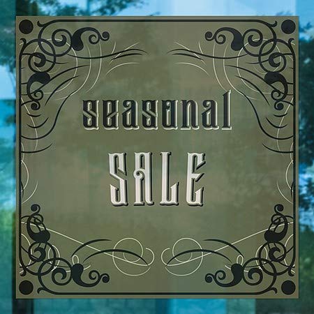 CGsignLab | Sezonska prodaja -Victorian gotic prozor Cling | 8 x8