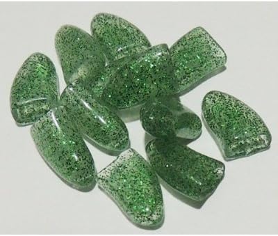 Pet pas meke kandže kape za nokte veličine male, svjetlucave zelene boje