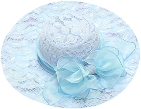 Ženske čipke Cvijeće Bowler Hat Sun Hats Bridal Tea Party Vjenčanje Hat Eyes Pričavanje elegancije Plaže