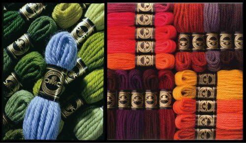 DMC 486-7341 tapiserija i vuna za vezenje, 8,8-Dvorište, Srednja šartrez zelena