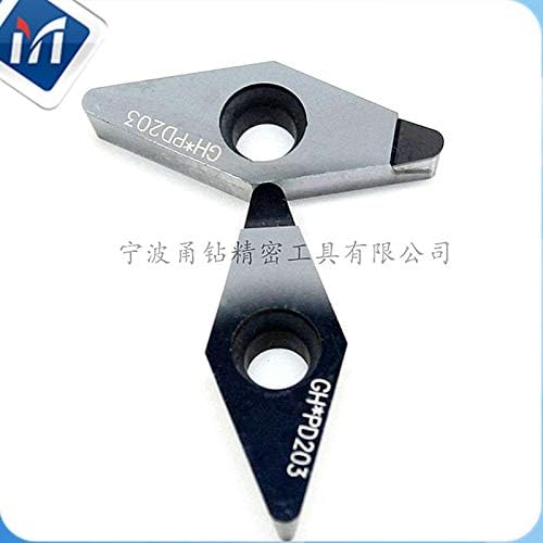 FINCOS CNC 8mm dijamantski umetak Vnga160404 VCMW PCD alati za okretanje karbonskih dijelova na aluminijskom