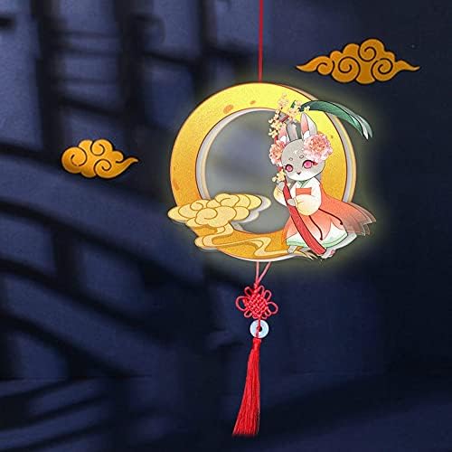 Huchu sredina jesenji festival fenjer kineski tradicionalni fenjer prijenosni crtani drevni zečji cvijet