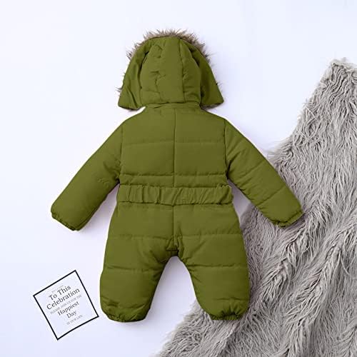 Dječak bebe kaput kombinezon topla djevojka zimska dojenčad jakna Outerwear s kapuljačom ROMper Boys i jakna