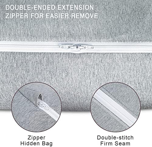 AngQi 60in u obliku baršun trudnoće jastuci za hlađenje meka & amp; periva zamjena Jersey Cover odgovara