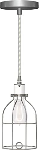 Buvljak Rx 5 inčni privjesak Canopy Kit w/Lamp Cord strain Relief 25 LB, stropno svjetlo ploča Cover & montažni