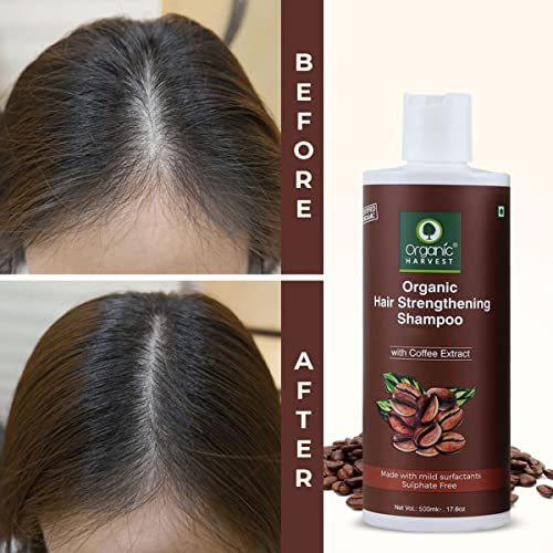 Organski šampon za žetvu za kafu za jesen za kosu i rast kose, šampon za jačanje kose za žene - 500ml