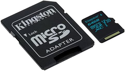 Kingston 64GB SDXC Micro Canvas Go! Memorijska kartica i Adapter rade sa GoPro Hero 7 crnim, srebrnim, Hero7