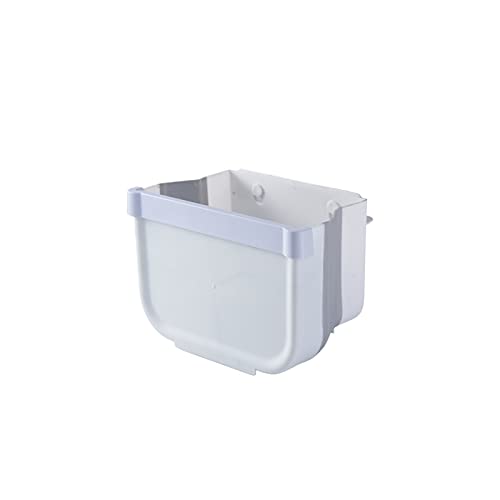Dbylxmn viseća sklopiva Mini kanta za smeće za vrata kuhinjskog ormarića mala sklopiva kanta za smeće ispod sudopera zidni sklopivi otpad Mini kontejner za smeće za ormar spavaća soba kupatilo jednostavno ljudski V