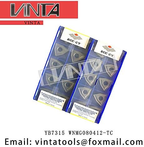 FINCOS 10kom / puno YB7315 WNMG080412-TC CNC karbidni umetci za okretanje alati za sečenje sečiva -