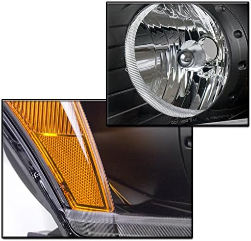 ZMAUTOPARTS za 2007-2012 Dodge Calibre zamjena Crna prednja svjetla