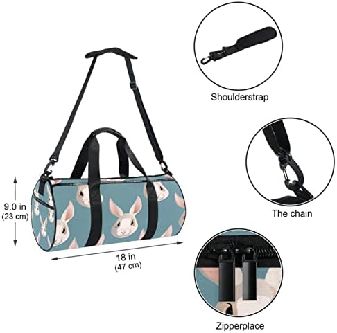 MaMacool Bunny dizajn torba za nošenje preko ramena platnena putna torba za teretanu Sport Dance Travel