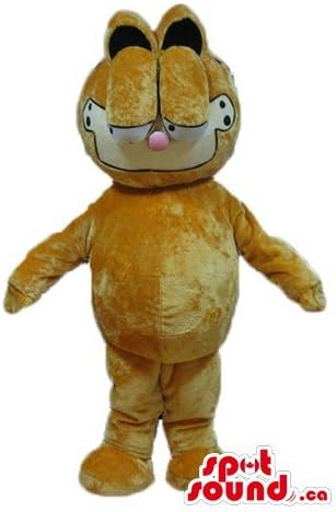 Spotoun Garfield Yellow Cat Cartoon Likot Masct Američki kostimo