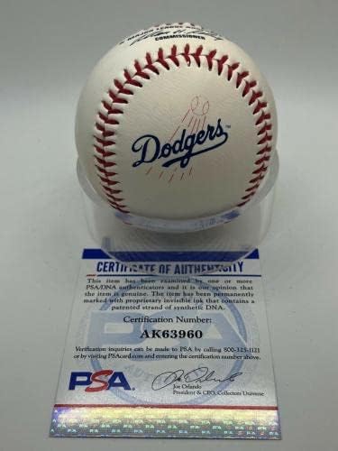 Jim Tracy Los Angeles Dodgers potpisan je logotip autografa za bejzbol PSA DNK - AUTOGREM BASEBALLS