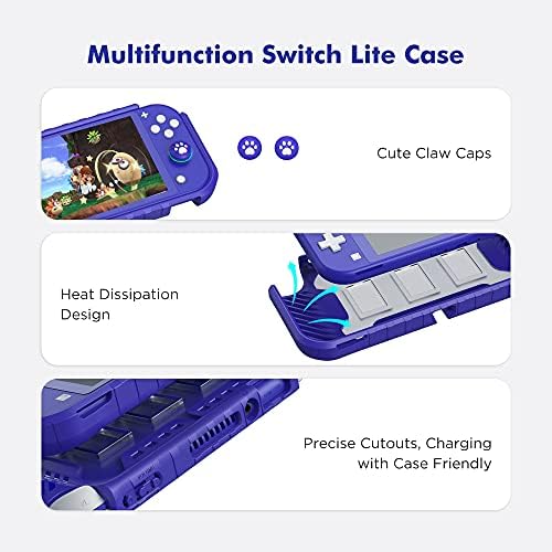 Switch Lite Case, KIWIHOME izdržljiva protuklizna zaštitna Tvrda futrola samo za Nintendo Switch Lite sa