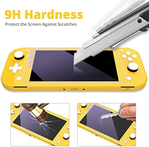 Heystop kompatibilna Nintendo Switch Lite futrola sa kaljenim staklom za zaštitu ekrana 10 kartica za igre