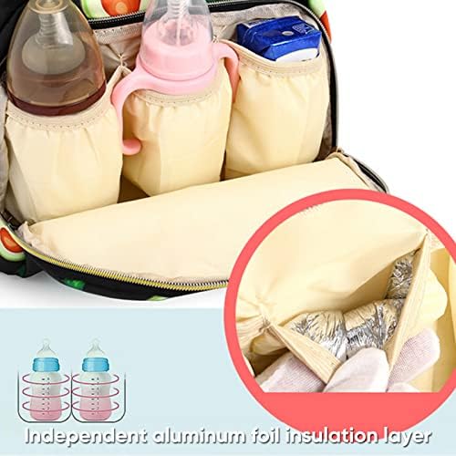 Ruksak za avokado modna mama torba - multifunkcionalna mama torba za velike kapacitete za pelene za flaše