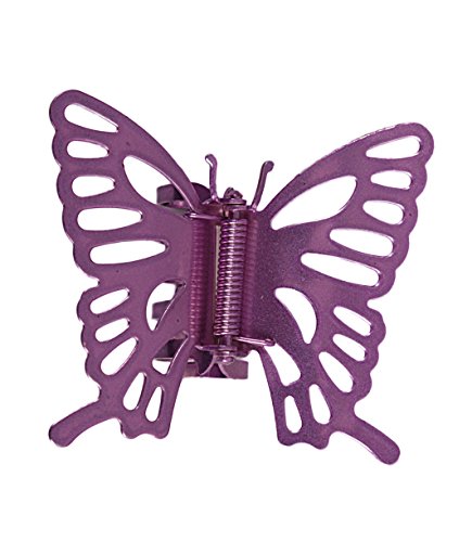 Karavan metalni leptir kandža rukom oslikana u mekom ružičastoj boji