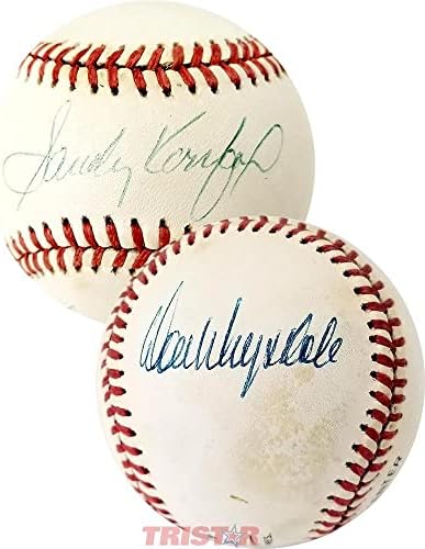 Don Drysdale & Sandy Koufax autogramirana službena bajzbol nacionalne lige - autogramirani bejzbol