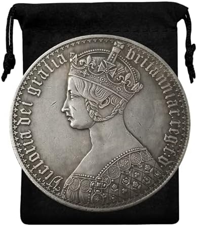 Kokreat Kopirajte Ujedinjeno Kraljevstvo Victoria UK Coin-replika Velika Britanija Srebrni dolar Pence Gold Coin Royal Suvenir Coin