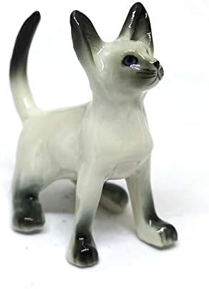 Zoocraft Siamsee CAT statua Keramička figurica mini ručno oslikana kolekcionarski porculan
